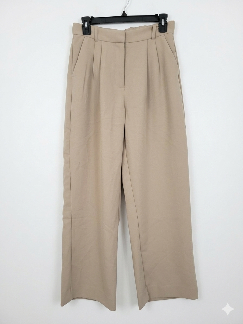 NWT Abercrombie & Fitch Beige Wide-Leg Trousers